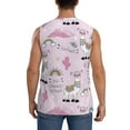 thumbnail image 4 of Lsque No Drama Llama Print Men's Cotton Blend Sleeveless Muscle Shirts (S-3XL)- Moisture Wicking, Odor Protection, UPF 30+,3X-Large, 4 of 8