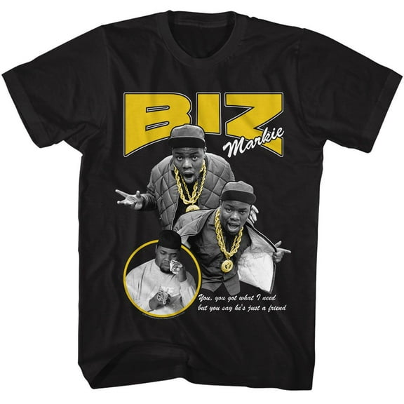 Biz Markie Mark3 Black Adult T-Shirt