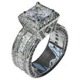 thumbnail image 2 of Miyuadkai Rings Gorgeous Wedding Cut Princess Size511 Women's Ring Copper Ring Gemstone Rings Jewelry White9 9, 2 of 2