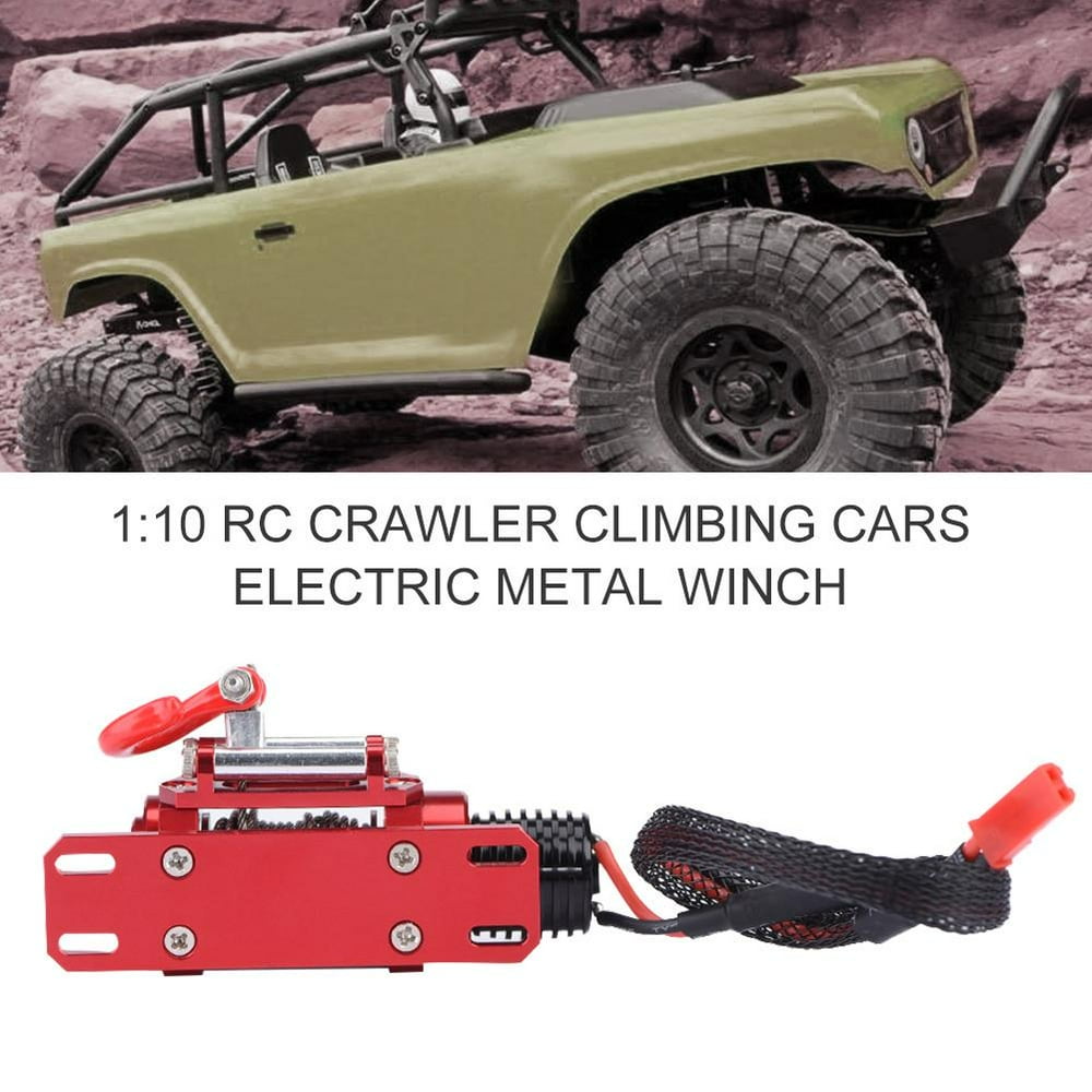 LYUMO Crawler Winch, RC Car Winch,1:10 RC Crawler Climbing Cars Electric Metal Winch for SCX10