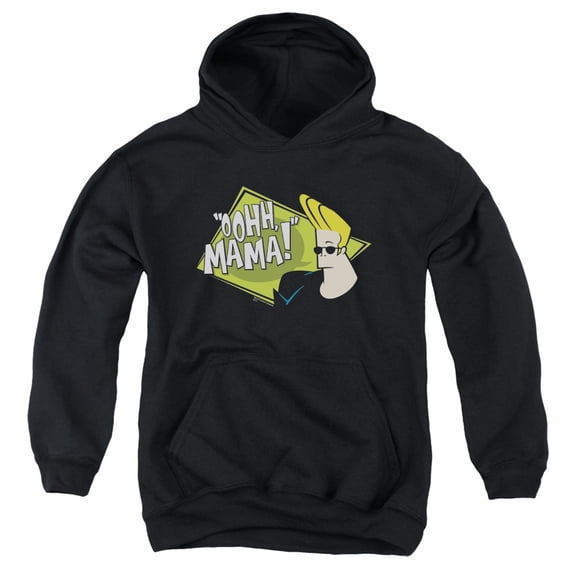 Johnny Bravo - Oohh Mama - Youth Hooded Sweatshirt - Large