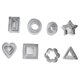 thumbnail image 5 of Juego de moldes para galletas, 24 piezas de acero inoxidable, cortador de galletas, molde poligonal para galletas, diseño revolucionario, 5 of 8