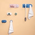 thumbnail image 4 of Wweixi Wall Mounted Mops Hanging Pipe Hooks Multi-purpose Storage Rack Moisture-proof Holder Broom Clip Household Kitchen Washroom Blue, 4 of 8
