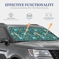 thumbnail image 5 of Uemuo Lephants in the Jungle Printed 2 PCS Car Windshield Sun Shade, Auto Sun Heat and UV Rays Blocker, Foldable Automotive Front Window Sunshade Protector, 5 of 7