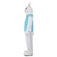 thumbnail image 3 of Adult Seasonal Easter Bunny Mascot Costume - 5 Pc Set w/ Plush Jumpsuit Shirt, Pants, Headpiece, Mitts, & Shoe Covers, 3 of 12