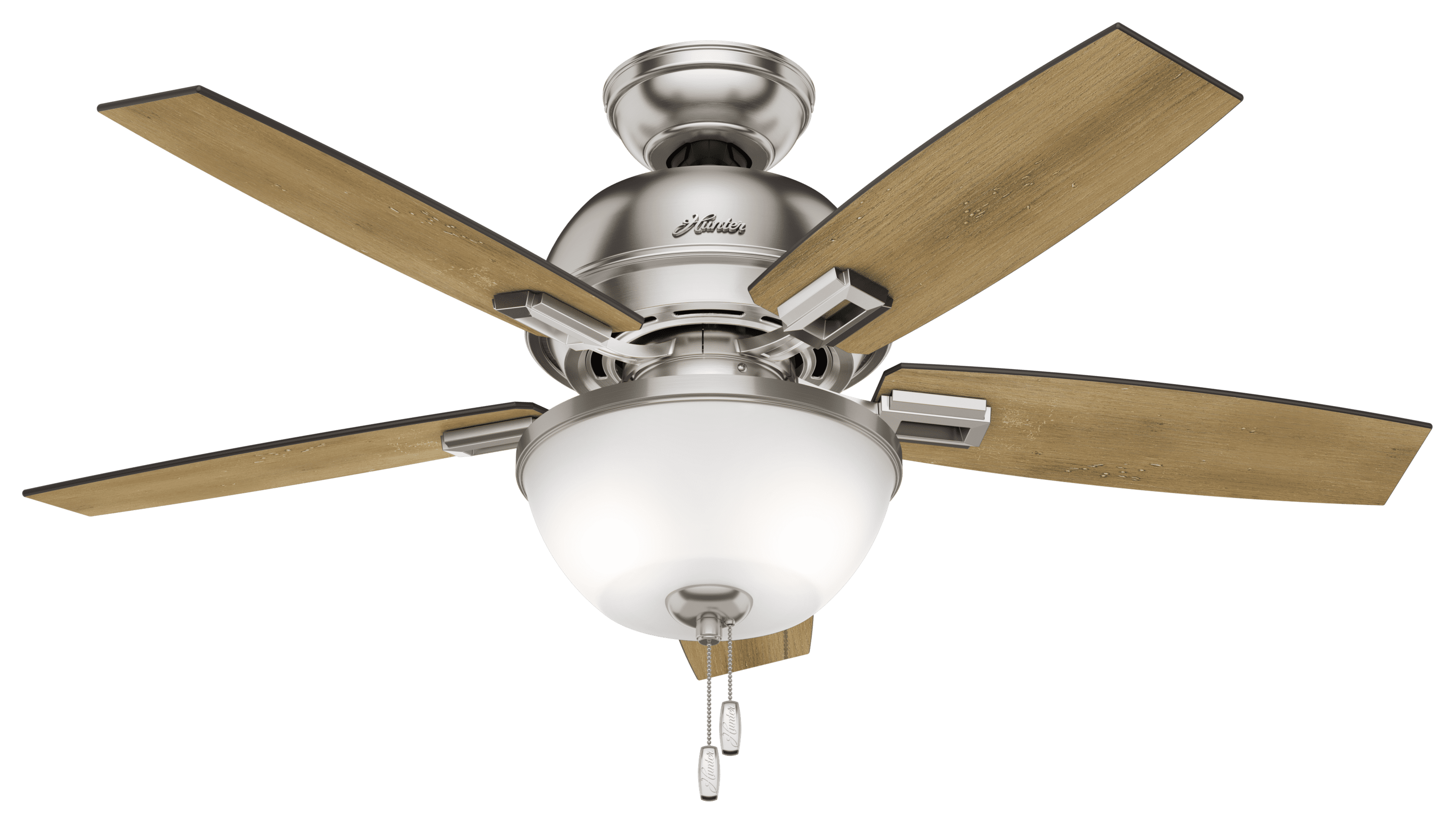 Hunter Fan Company 52227 Donegan Indoor 44 Inch Ceiling Fan with 1 Light Nickel 