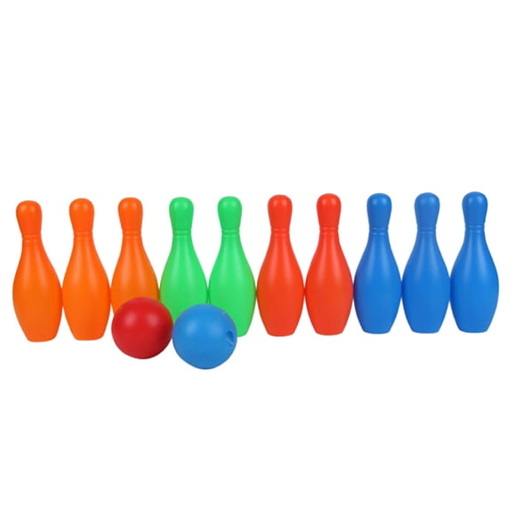 1 Set Mini Bowling and Target Colorful Practical Durable Bowling Set Indoor Plaything for Home Kindergarten Adults Kids