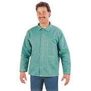 STEEL GRIP Flame Resistant Jacket, Green, Flame Resistant Cotton, L, WC 16750