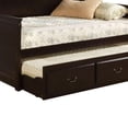 thumbnail image 4 of Benjara Traditional Style Wooden Daybed with Trundle, Brown, 4 of 5