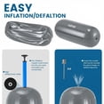 thumbnail image 4 of Kojooin Inflatable Boat Fenders 4-Pack, Ribbed Centre Design Boat Bumpers with Ropes and Pump for Pontoon or Sailboat, 4 of 8