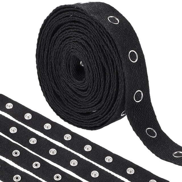 3 Yards Sewing Snap Tape Trim, Sewing Snap Ribbon Fastener Press Stud Tape, Snap Button Tape Soft Cloth Sewing Snap for Sewing DIY Accessories