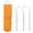 Orange, variant on Wovilon 3 Pcs/Set Stainless Steel Toothpicks Kit (Blue), Portable Teeth Cleaning Tools, Pocket Reusable Metal Toothpicks Set for Travel, Tools Home Improvement