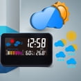 thumbnail image 2 of Yeacher 2618T Big Color Screen Weather Time Date Display Alarm Clock Multifunction Voice Control Temperature Humidity Alarm Function Home Tool, 2 of 6