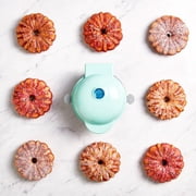Mini Cake Maker and Lava Cake Maker,Mini Donut Maker Waffle Maker Pancakes Maker Machine for Breakfast, Snacks, Spice Cake, Desserts Non-Stick Surface, Cake Machine, Double-sided Heating (Mint Green)