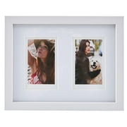 Vivitar Instax Photo Frame, Two Opening Picture Frame Wide Stylish Molding; Smooth Finish; Vertical or Horizontal Wall Hanging or Tabletop Display