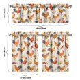 thumbnail image 6 of Kitchen Curtains 36 Inch Short - 3 Panel Set with Cute Farmhouse Egg & Chicken Print, Rod Pocket Window Curtain, 100% Polyester for Rustic Coop, Farm Kitchen, Easy Wash, 6 of 6
