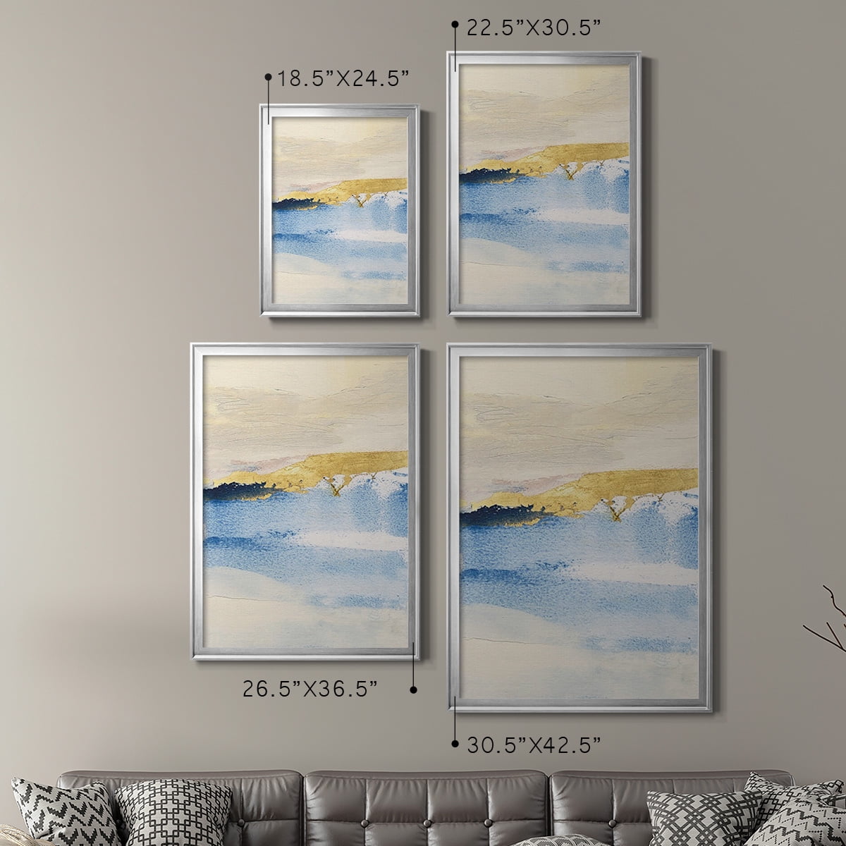 Pampa I Premium Framed Print, in Gold, Black, or Silver - Ready to Hang