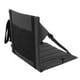 thumbnail image 2 of Estera de picnic portátil a prueba de humedad y cojín de asiento plegable para acampar al aire libre, playa y uso en estadio (negro), 2 of 10