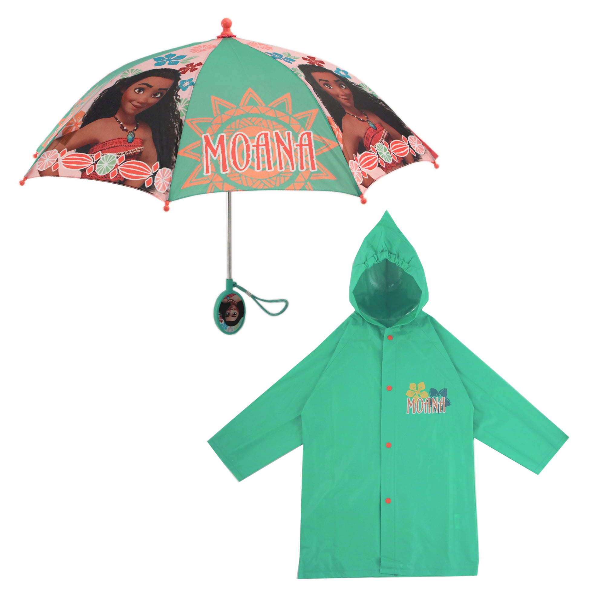 Disney Disney Kids Umbrella and Slicker, Moana Little Girl Rain Wear