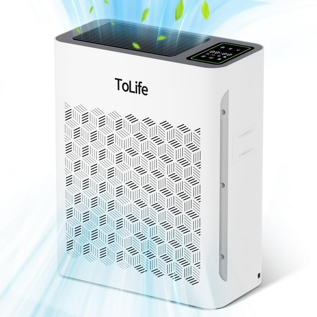 Purificador de aire ToLife para habitaciones grandes de 200 m² con filtro HEPA