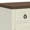 thumbnail image 6 of Craftian Kitchen Buffet Cabinet with Adjustable Shelf & Doors, Storage Cabinet with Drawers, White, 6 of 8
