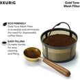 Keurig KDuo Mesh Reusable Filter For Ground Coffee, Gold