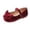 1-Hot Pink142, variant on Girls Ballet Dance Shoes Bow Solid Color Soft Solle Comfortable Flats Sneakers