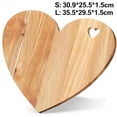 thumbnail image 7 of Heart Shape Cutting Board, Heart Shaped Cutting Board Wood, Decorative Chopping Boards with Hearts Hole, Charcuterie Bread Cheese Serving Platter, for Home and Kitchen (1Pcs, B), 7 of 7