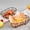 Black, variant on Linnome Iron Wire Fruit Basket Retro Metal Serving Tray Bread Fry Holder for Cafe Restaurant Snack Fruit Display Multi Color