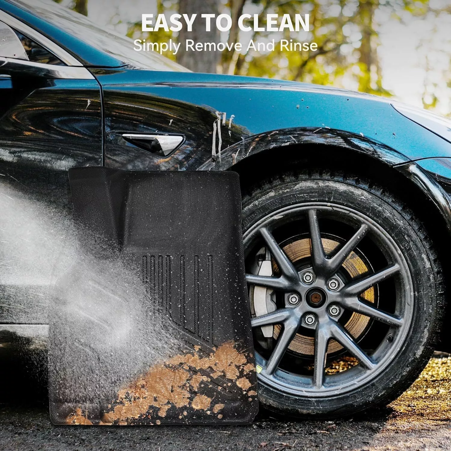 RVNI Floor Mats + Cargo Liner Full Set for 2020-2023 2024 Tesla Model Y All-Weather 6PCS