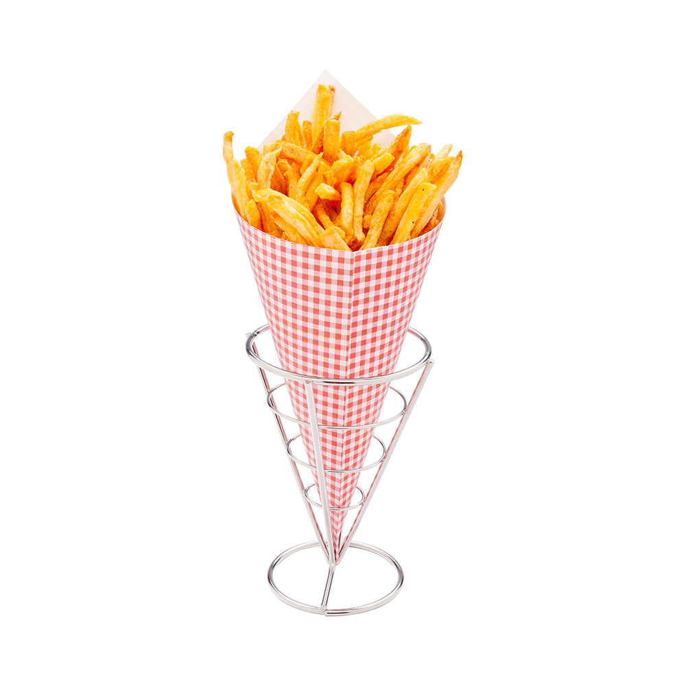 Small Food Cone Holder, Fry Paper Cone Holder, Snack Cone Holder