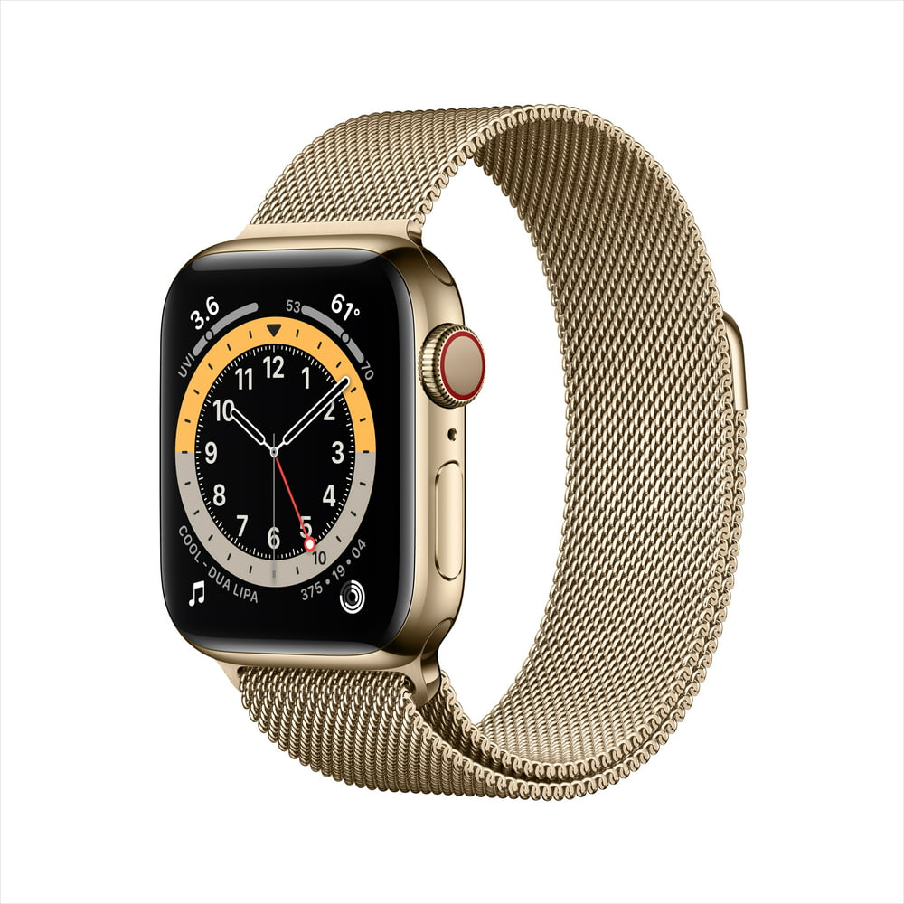 Apple Watch Series 6 GPS + Cellular, 40mm Gold Stainless Steel Case Apple Watch Series 6 Stainless Steel 40mm