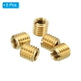 thumbnail image 3 of Unique Bargains Laiton Fileté Réparation Insert Écrou, 5 Pcs M8x1.25 à M5x0.8 Manchon Fileté Réducteur Vis Réducteur 8mm, 3 of 7