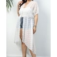 thumbnail image 3 of Plus Size Swimsuit Cover Up for Women Chiffon Cardigan Beach Cover Up Casual Bathing Suit Coverups Shermie, 3 of 6