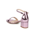 thumbnail image 3 of New Women Heart.Thentic Irene PU Open Toe Chunky Heel Ankle Strap Sandal, 3 of 7
