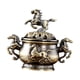 thumbnail image 4 of Quemador de incienso con tapa ahuecada, adorno de incensario en relieve para oficina, dormitorio, armario, sala de estar, salón de té., 4 of 9