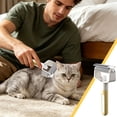 thumbnail image 5 of FEOLGEHLY Pet Steam Brush for Dogs and Cats - 3-in-1 Spray Grooming Comb with Built-in Spray for Hair Removal and Deshedding, Gentle Stainless Steel Blades, Refillable Design (Yellow), 5 of 8