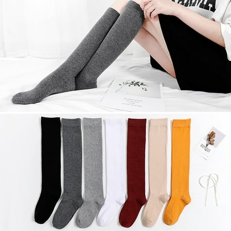 

rygai 1 Pair Women Socks Solid Color No Deformation Stretch Super Soft Anti Friction Sweat Absorption Mid Tube Socks Streetwear Wine Red