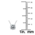 thumbnail image 3 of SZUL Women's 1/2 Carat Floating Round Diamond Solitaire Necklace in 14K White Gold (J-K-L, I2-I3), 3 of 6