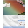 thumbnail image 6 of Burnt Orange Teal Ombre Beach Towels Oversized Super Absorbent, Modern Abstract Art Aesthetics Lightweight Bath Towel Quick Dry Sets For Bathroom/Pool/Rv Camping/Beach Play/Gym Room/Picnic 23"x47", 6 of 8