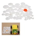thumbnail image 2 of Plastic DIY Robot Gear, 64pcs Not Easy To Deform Plastic Gear Set, Belt Pulley For Motor  Toy, 2 of 6