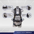 thumbnail image 2 of Arnés de seguridad para protección contra caídas Palmer Safety QCB Universal, 2 of 5