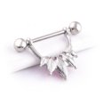 thumbnail image 3 of 2 Piezas de Acero Inoxidable Medio Barbell 16g Sunnimix Anillo de pezón de acero inoxidable, 3 of 8