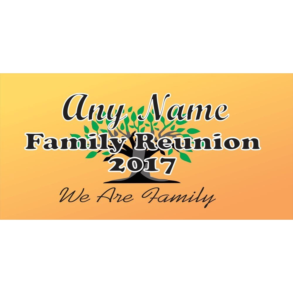 Family Reunion Banner 13 Oz Heavy Banner (1.5 x 4)