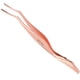 thumbnail image 1 of Miuffue Herramienta aplicadora de pestañas DIY Herramienta aplicadora de pestañas postizas Pinzas de pestañas curvas de acero inoxidable para pestañas en racimo Pestañas en tiras Oro rosa, 1 of 5