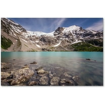 Trademark Fine Art 'Turquoise Blue Lake' Canvas Art by Pierre Leclerc