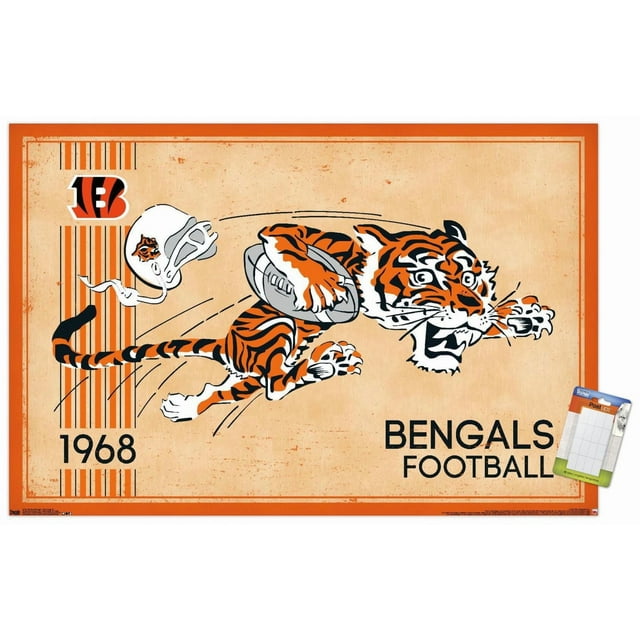 NFL Bengals de Cincinnati - Logo rétro 14