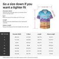 thumbnail image 4 of KLL Pixel Desert Landscape Print Men's Shirt Short Sleeve Button Down Summer Cuba Beach Shirts- X-Large, 4 of 5