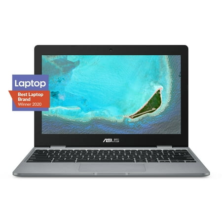 ASUS C223NA Chromebook, 11.6" Intel Celeron N3350, 4GB RAM, 32GB eMMC, Chrome OS, Gray, C223NA-DH02