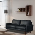 thumbnail image 2 of Kingway Furniture Aneley Faux Leather Living Room Sofa in Black, 2 of 2